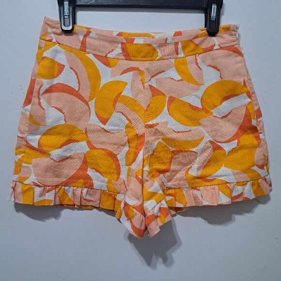 Kate Spade New York Linen Blend Boho Plain Weave Wide Leg Size 4 Multi- Color - Picture 15 of 16